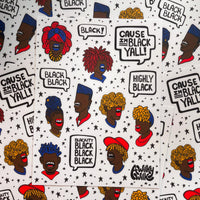 Cause I'm Black Yall Sticker Sheet