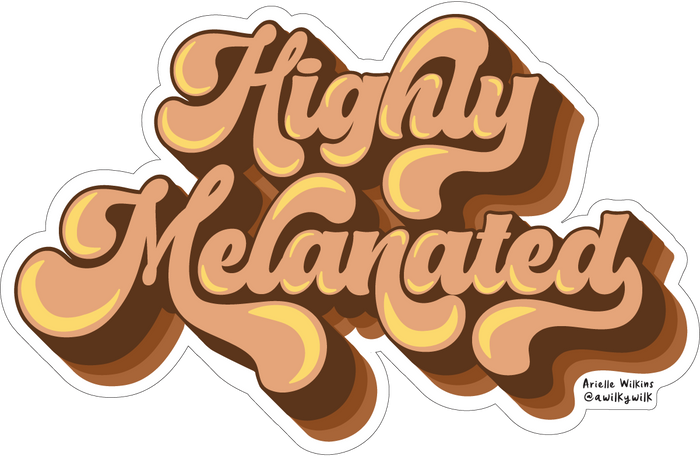 Highly Melanated Vinyl Sticker