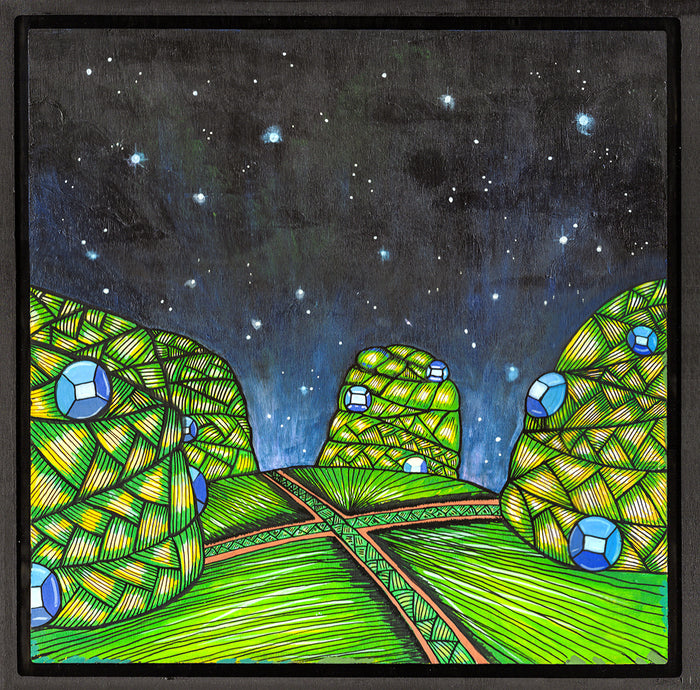 Planet Bantu Z1 Acrylic on Wood (2025)