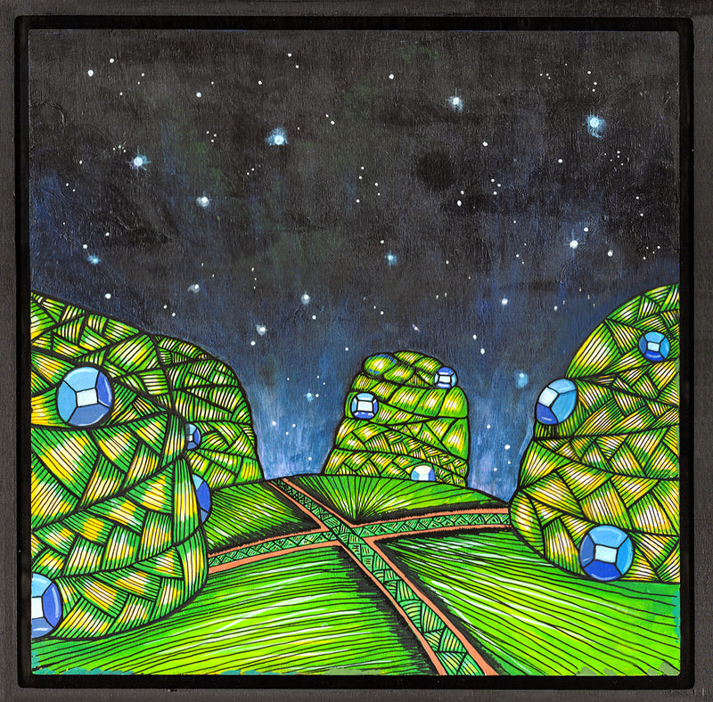 Planet Bantu Z1 Acrylic on Wood (2025)